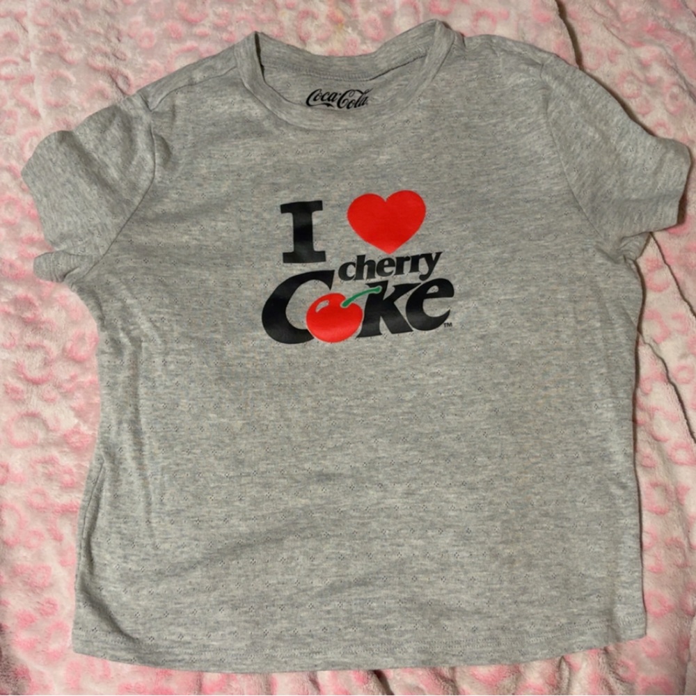 Coca Cola Women’s Gray and Red T-Shirt
